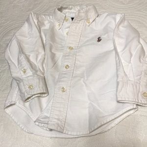 Boys Ralph Lauren white Oxford 12 months